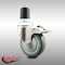 Service Caster 4 Inch 316SS Gray Poly Swivel 1-7/8 Inch Expanding Stem Caster Lock Brake SCC SCC-SS316TTLEX20S414-PPUB-178 - alternate 1